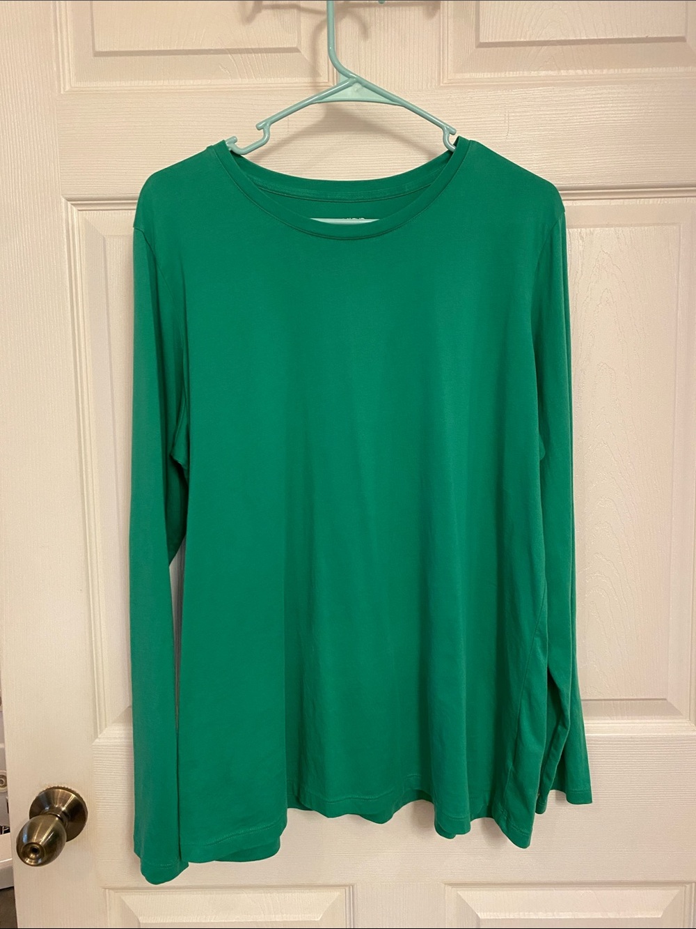 Lands' End Relaxed Fit Crewneck Tee - Green